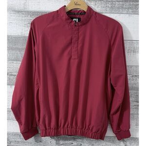 FootJoy FJ Windbreaker Golf Pullover 1/4 Snap Long Sleeve Jacket Mens M